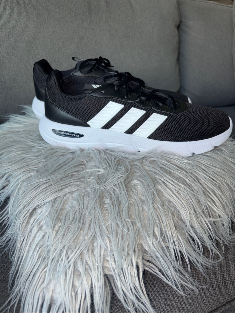 adidas Black and White Men's Lightweight Running Sneakers